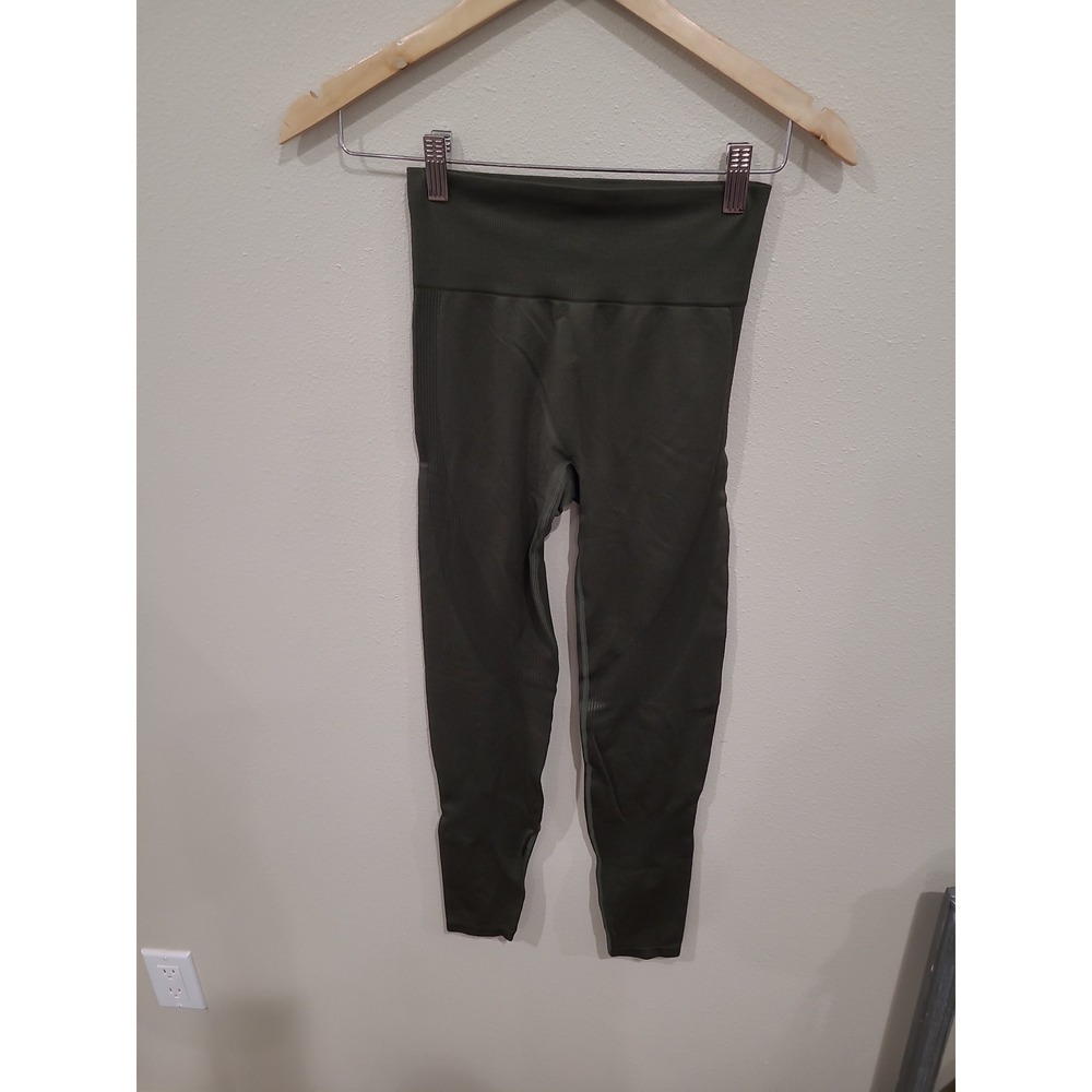 Victoria's Secret PINK Active Olive Seamless textured leggings Women SZ XS  NWOT
